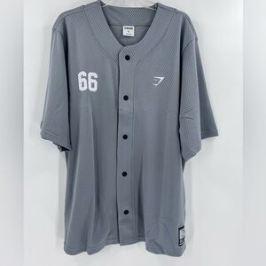 Gymshark Sports Jersey in Denim Grey. New XL oversized